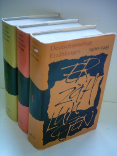 Deutschsprachige Erzählungen 1900-1945, Band 1-3