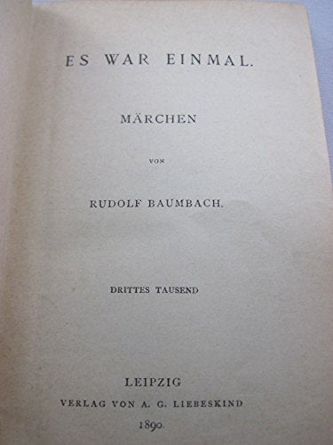 Es war einmal. Märchen.