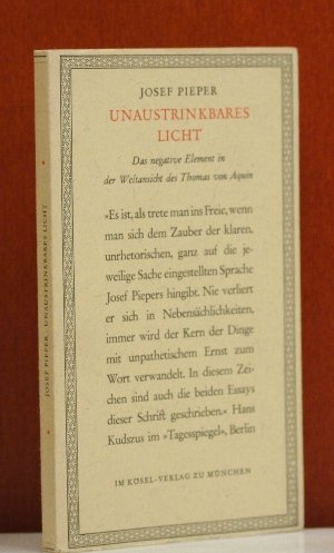 Unaustrinkbares Licht.