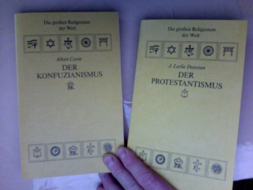 10 Bände: E. Rochedieu: Von der Antike bis zum Mittelalter/ L. Renou: Der Hinduismus/ J. A. Williams: Der Islam/ A. Hertzberg: Der Judaismus/ G. Brantl: Der Katholizismus/ J. L. Dunstan: Der Protestantismus/ A. Cavin: Der Konfuzianismus/ E. Rochedieu: Der