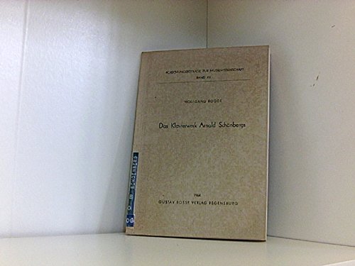 Das Klavierwerk Arnold Schönbergs