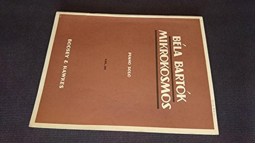 Bela Bartok Mikrokosmos Piano Solo Volume 3