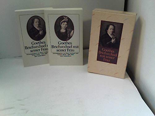 Konvolut bestehend aus 2 Bänden: Goethes Briefwechsel mit seiner Frau (1792-1816).