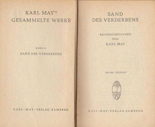 Sand des Verderbens Band 10 [Buch 1952] 224. - 238. Tausend