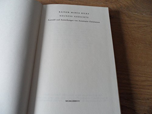 Neunzig Gedichte
