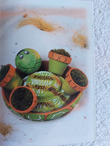 TonTopfTräume: Lustige Ideen aus Tontöpfen mit Holzteilen und Farbe verziert