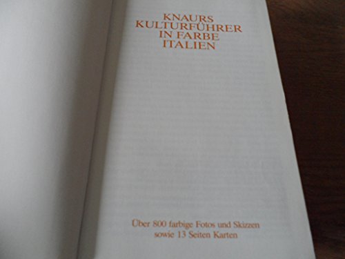 Verlagsredaktion: Knaurs Kulturführer in Farbe: Italien