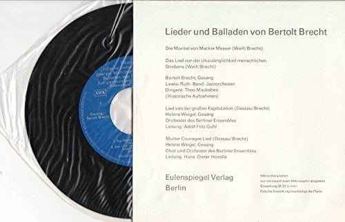 Über die irdische Liebe und andere gewisse Welträtsel. Mit einer Schallplatte