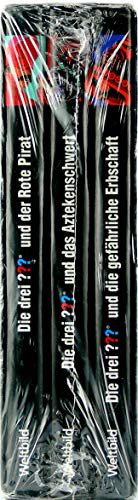 Die drei ???. Die drei ??? und der Rote Pirat. Die drei ??? und die gefährliche Erbschaft. Die drei ??? und das Aztekenschwert. Drei Bände im Schuber.