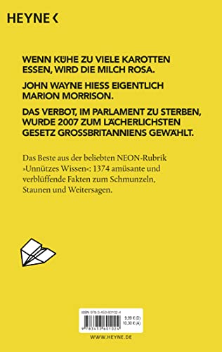 Unnützes Wissen: 1374 skurrile Fakten, die man nie mehr vergisst