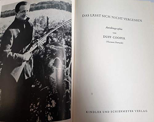 Das lässt sich nicht vergessen. Autobiographie