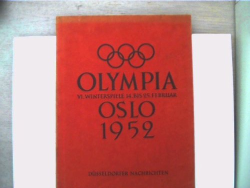 Olympia. VI. Winterspiele 14. bis 25 Februar, Oslo 1952 / Olympia. XV. Sommerspiele 19. Juli bis 2. August, Helsinki 1952. 2 Bände. EA Köln, Westdeutsche Zeitung, 1952