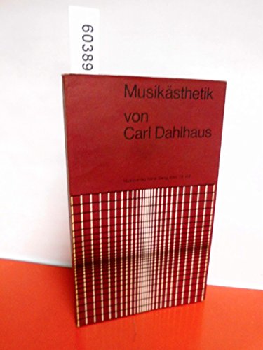 Musikästhetik (Theoretica; Bd. 8)