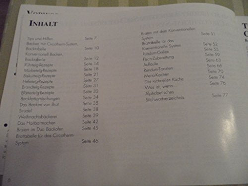 Bedienung und Rezepte für den NEFF-Duo Backofen