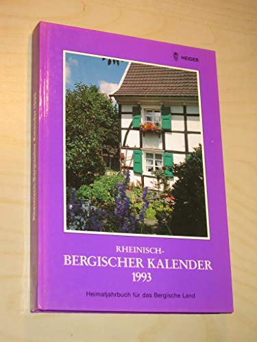 RHEINISCH-BERGISCHER KALENDER 1993.
