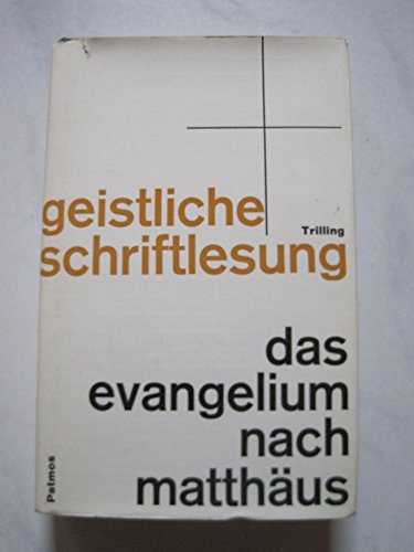 Geistliche Schriftlesung, Bd.1/2, Das Evangelium nach Matthäus