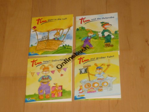 4 Bücher Tim der Hase - Miniausgabe Folge 1 - 4