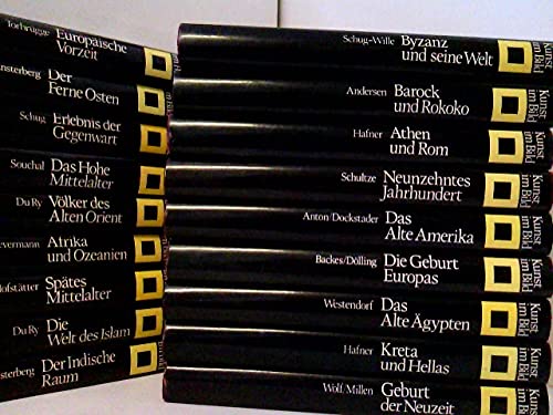 Konvolut bestehend aus 18 Bänden (von18), zum Thema: Kunst im Bild. Der neue Weg zum Verständnis der Weltkunst. Komplettausgabe in Leder gebunden.
