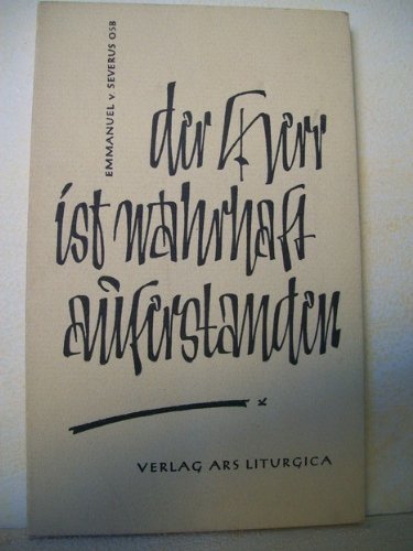 Der Herr ist wahrhaft auferstanden