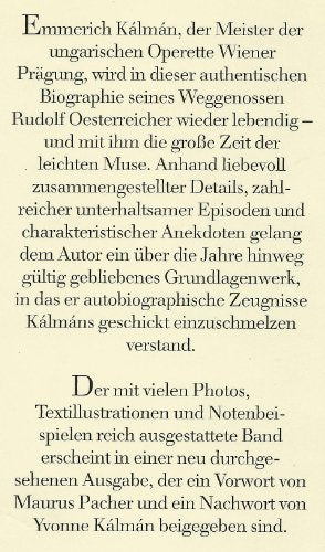 Emmerich Kálmán : das Leben eines Operettenfürsten.