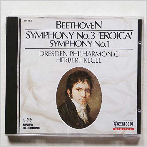 Beethoven: Symphony No.3 Eroica, Symphony No.1 [Music CD]