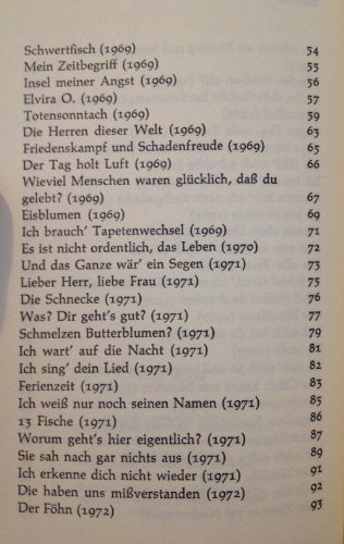 Ich brauch Tapetenwechsel. Texte