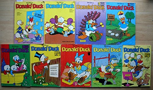 Donald Duck Nr.: 31+80+87+155+172+277+288+349+366, Konvolut von 9 Bänden