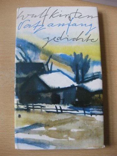 Satzanfang. Gedichte