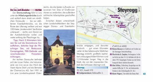 Bikeline Radtourenbuch: Donau-Radweg Teil 2: Von Passau nach Wien. 1:50.000, wetterfest/reißfest