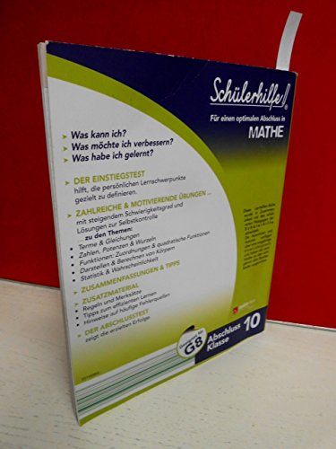 Gute Noten in MATHE. Die wichtigsten Lerninhalte der 7. bis 10. Klasse. Geeignet für G8. Für den Abschluss nach Klasse 10. SCHÜLERHILFE