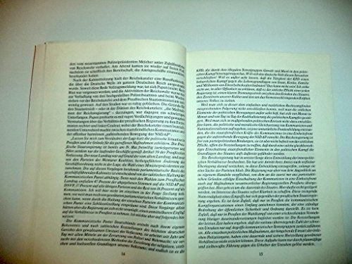 Staatsstreich gegen Preussen : 20. Juli 1932. Der Minister für Wissenschaft und Forschung des Landes Nordrhein-Westfalen - Landeszentrale für Politische Bildung. Wolfgang Benz ; Imanuel Geiss