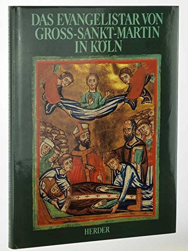 Grimme, Ernst Günther: Das Evangelistar von Groß-Sankt-Martin. Ein Kölner Bilderzyklus des Hohen Mittelalters. Freiburg [u.a.], Herder, 1989. 4°. 111 S. mit zahlr. Illustr. Ppbd. SU. (ISBN 3-451-20481-9)