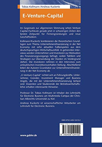 E-Venture-Capital: Unternehmensfinanzierung In Der Net Economy Grundlagen Und Fallstudien