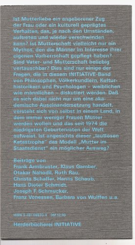 Mutterschaft. Mythos und Zukunft. ( Initiative).