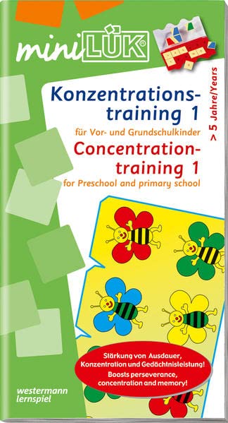 miniLÜK: Konzentrationstraining 1: für Vor- und Grundschulkinder: Schuleingangsphase / Konzentrationstraining 1: für Vor- und Grundschulkinder