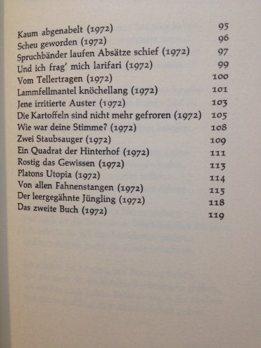 Ich brauch Tapetenwechsel. Texte