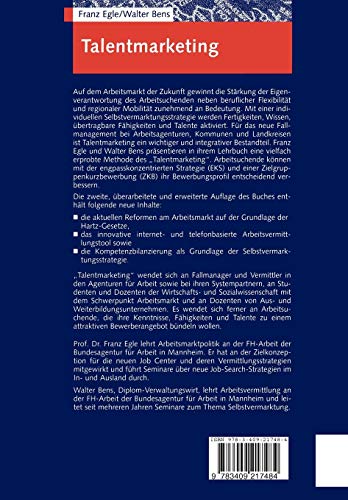 Talentmarketing: Strategien für Job-Search, Selbstvermarktung und Fallmanagement