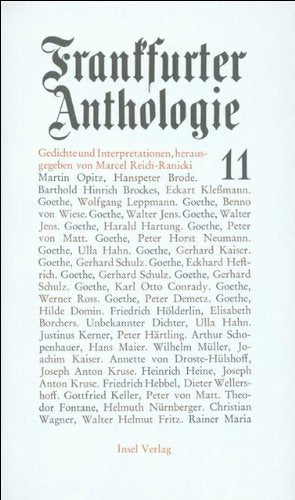 Frankfurter Anthologie. Gedichte und Interpretationen: Elfter Band