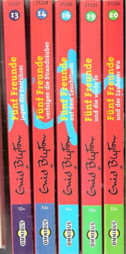Fünf Freunde jagen die Entführer; Fünf Freunde verfolgen die Strandräuber; Fünf Freunde auf dem Leuchtturm Fünf Freunde und die wilde Jo; Fünf Freunde und der Zauberer Wu (Fünf Freunde Taschenbücher 13, 14, 16,19,20) [Taschenbuch] [Jan 01, 1998] Enid Blyt