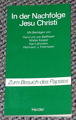 in der nachfolge jesu christi. zum besuch des papstes