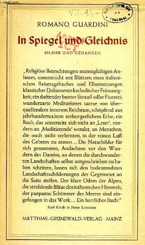 IM SPIEGEL UND GLEICHNIS, BILDER UND GEDANKEN