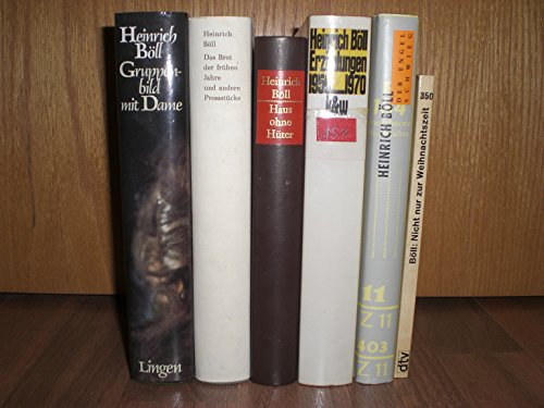 Paket Heinrich Böll: Nicht nur zur Weihnachtszeit. Der Engel schwieg. Erzählungen 1950 - 1970. Gruppenbild mit Dame. Das Brot der frühen Jahre und andere Prosastücke. Haus ohne Hüter. (6 Bücher)!