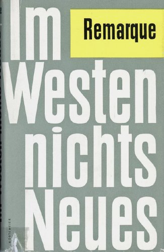 Im Westen nichts neues - Roman