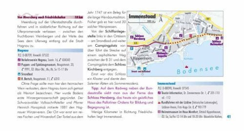 Bikeline Radtourenbuch: Bodensee-Radweg. Rund um den Bodensee, Überlinger See und Untersee. 1:50 000, 260 km, GPS-Tracks Download