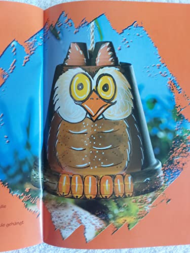 TonTopfTräume: Lustige Ideen aus Tontöpfen mit Holzteilen und Farbe verziert