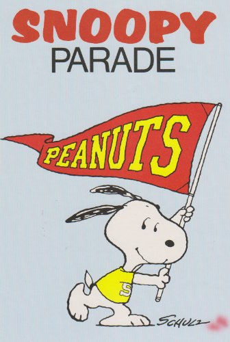 Snoopy & Die Peanuts: Snoopy Parade. Zusammenstellung aus Buch 1 - 7 des Krüger Verlags und dem Band "Happy Birthday". Format 19,8 x 29,6 cm.