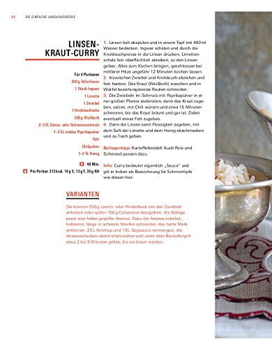 Die einfache Landhausküche: Mehr als 150 Rezepte ohne überflüssige Kalorien