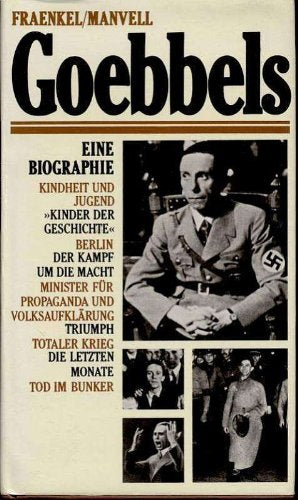 Fraenkel Goebbels Biographie, Pawlak 1960, 391 Seiten, benbildert