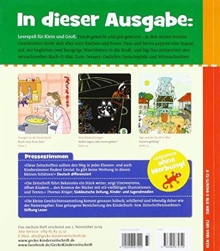 Gecko Kinderzeitschrift Band 73: Die Bilderbuchzeitschrift: Die Bilderbuchzeitschrift. Geschichten, Sprachspiele und Mitmachseiten