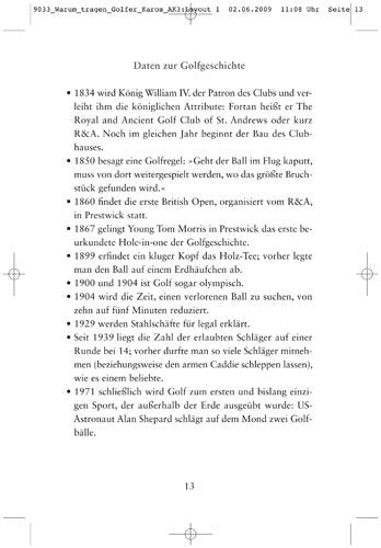 Warum tragen Golfer Karos?: Geschichten rund ums Grün